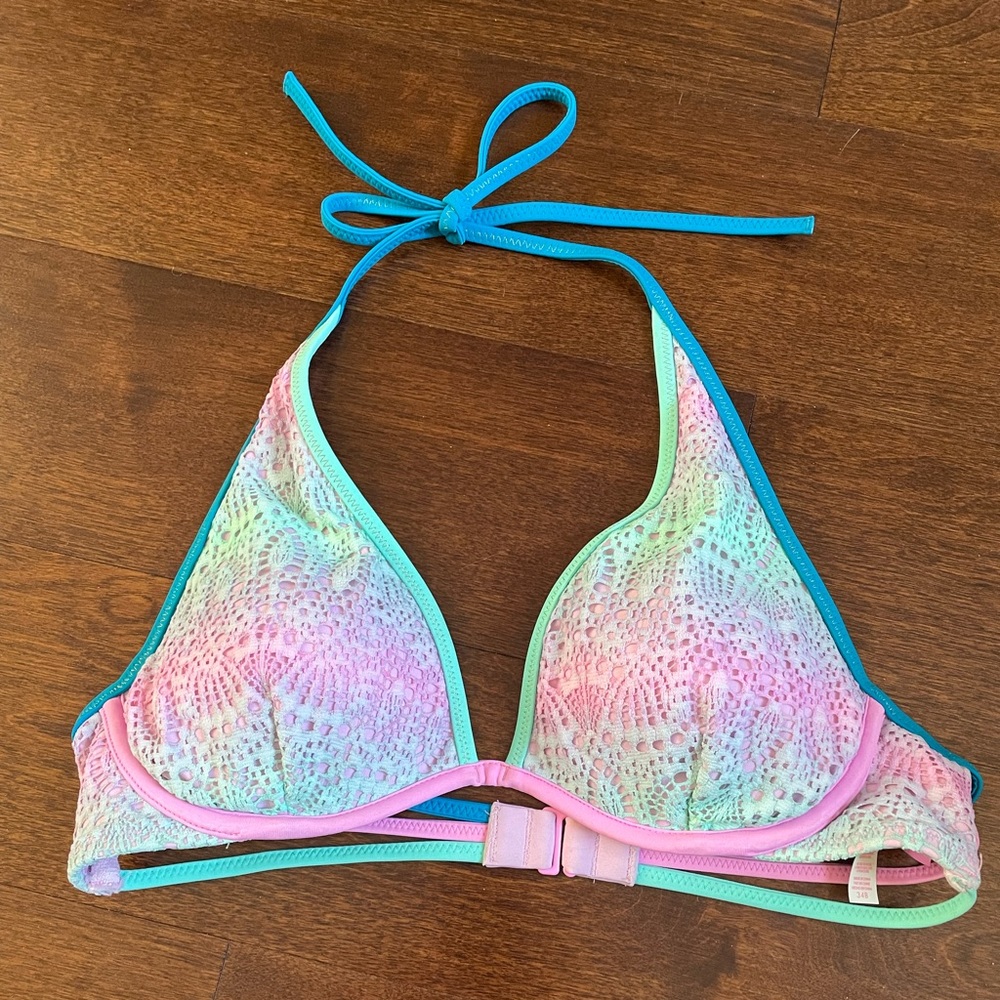 Victoria’s Secret Swim Halter Bikini Set, Top 34B Bottom M - Picture 2 of 12